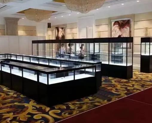 展会服务丨珠宝柜台搭建丨展板丨桁架丨背景板签到墙